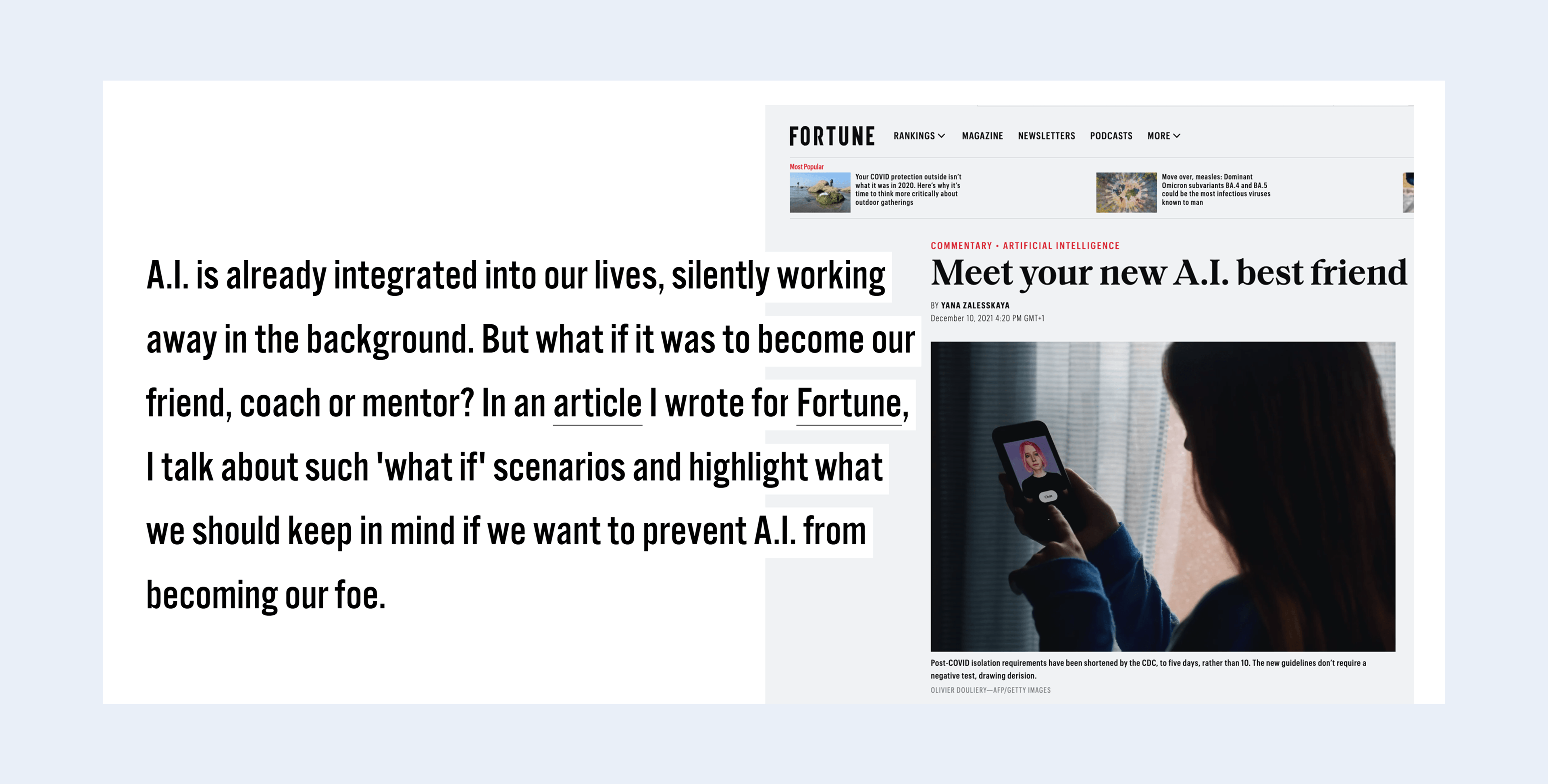 Fortune Magazine Article